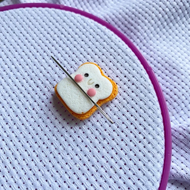 Cross Stitch Assistant Magnetic Bread Cartoon Needle Minder for Embroidery  Needle Nanny DIY Sewing Needlework Accessories